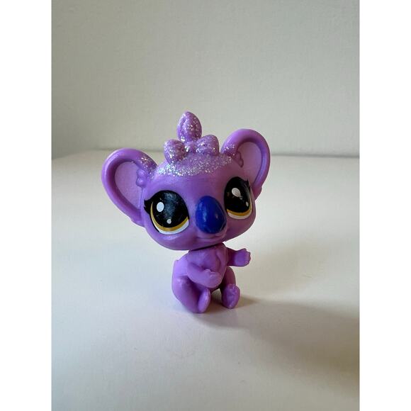 Littlest Pet Shop Blythe Purple Motorcycle Scooter Sidecar Hasbro 2010 w| 2 Pets - Picture 12 of 12